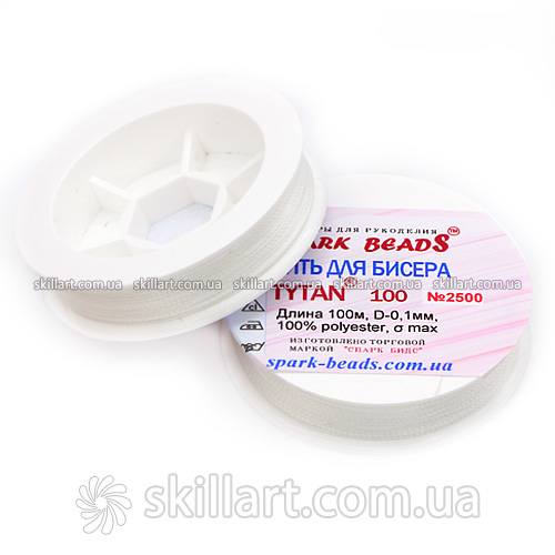 Нитки для бисера Tytan 100 Spark Beads (100м), 2500
